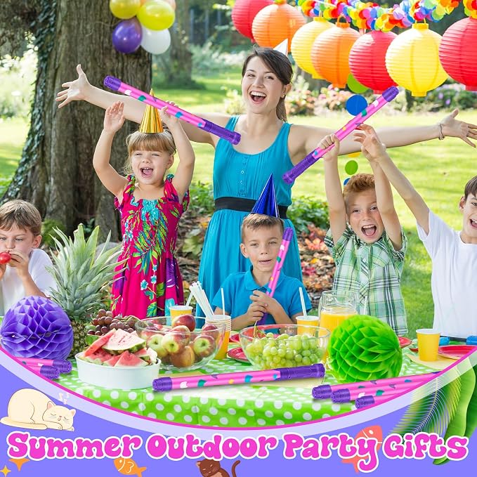 Halloscume 12 Pcs Cat Party Favors, 15'' Water Guns Bulk for Kids Water Squirt Blasters Guns, Summer Activity Swimming Pool Backyard Beach Outdoor Toys for Kids Adults, 39 ft Range Shooter