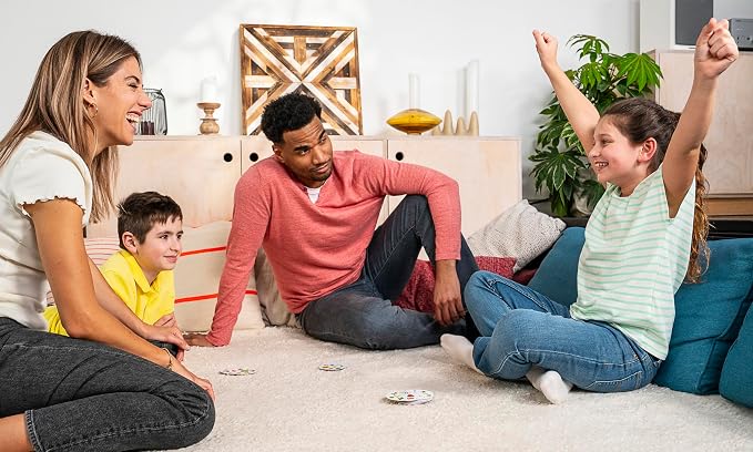 Asmodee Spot It! Animals (2024 Refresh) - Eco-Sleeve Edition, 5-in-1 Visual Perception Game for Quick Reflexes and Family Fun, Ages 4+, 2-8 Players, 15 Minute Playtime