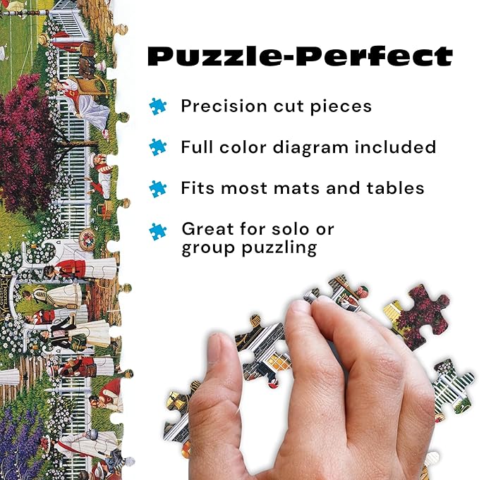 Buffalo Games Charles Wysocki Love 1000 Piece Jigsaw Puzzle - Silver Select, Multicolor, 26.75 x 19.75 in - Recycled Board - Poster Included - Expert Adult Jigsaw Puzzles