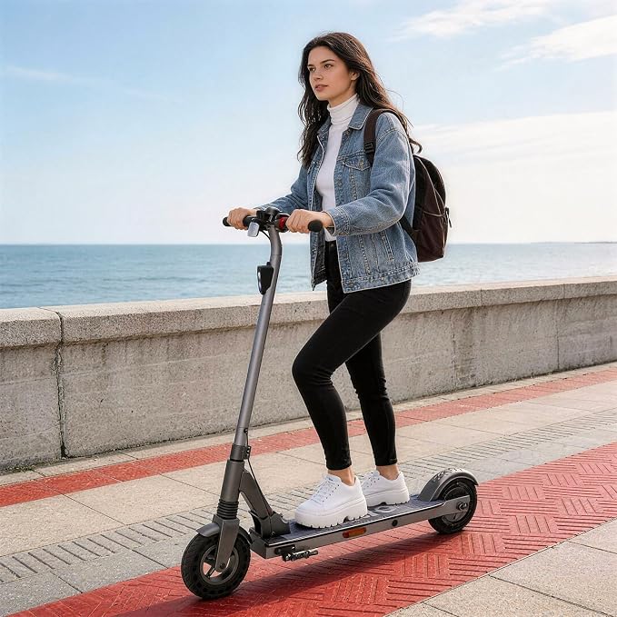 Electric Scooter for Big Kids/Teens - 250W Motor, 15.5 mph Top Speed, Rear Foot Brake, Folding E-Scooter for Riders