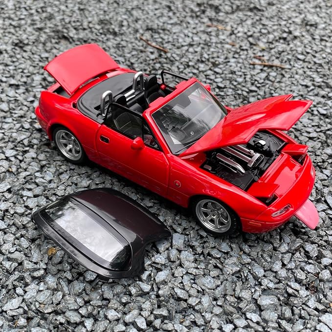 Car Toys for Boys 1 32 Diecast Cars Metal Toy Car,Collectibles Model Car Kits for Adults and Kids,Pull Back Cars with Lights and Sounds,Toy Cars for Boys Age 4-7（Red）