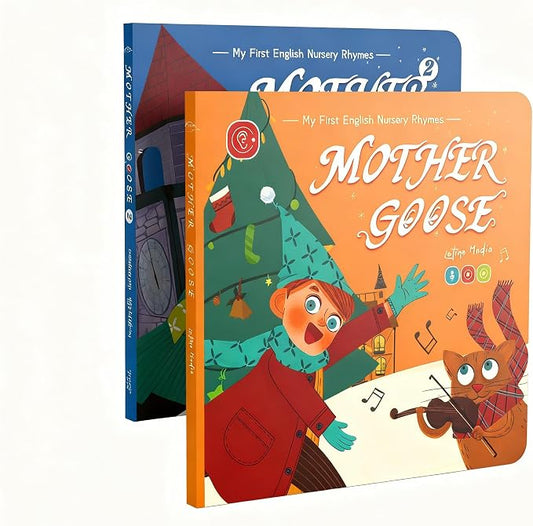 KOKODI Talking Books, 2Pcs Nursery Rhyme Books Interactive Audio Sound Books, Compatible with KOKODI Talking Pen (Nursery Rhyme Books Only, No Pen)