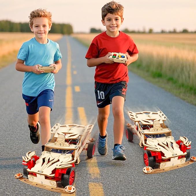 STEM Kits for Kids Age 8-10, STEM Toys for Ages 8-13, Remote Control Model Car Building Kits, Science Kit Crafts Projects 8-12, Wood 3D Puzzles, Gifts for 9 10 11 13 14 Year Old Teen Boys Girls