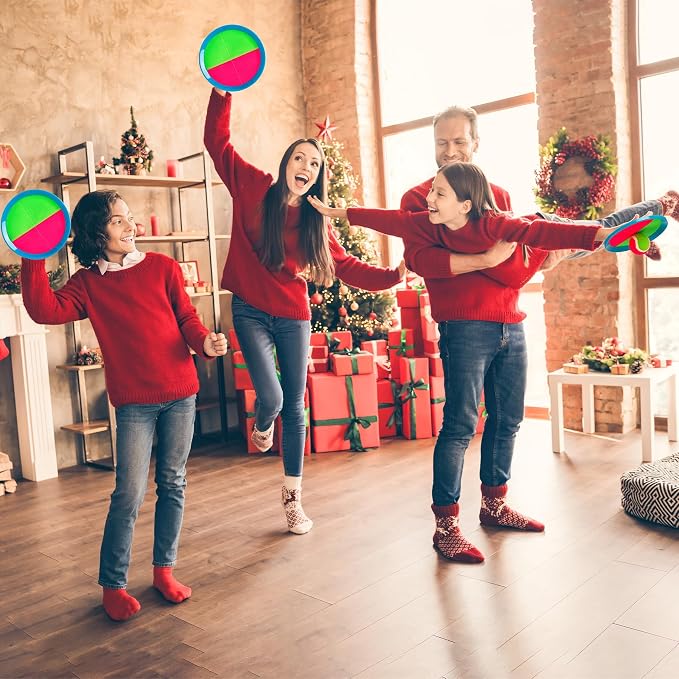 PlayZap Toss and Catch Ball Set - Outdoor Toys for Kids Games - Outside Yard Pool Beach Toys for 3 4 5 6 7 8+ Years Old Boys Girls - Birthday Baseball Gift