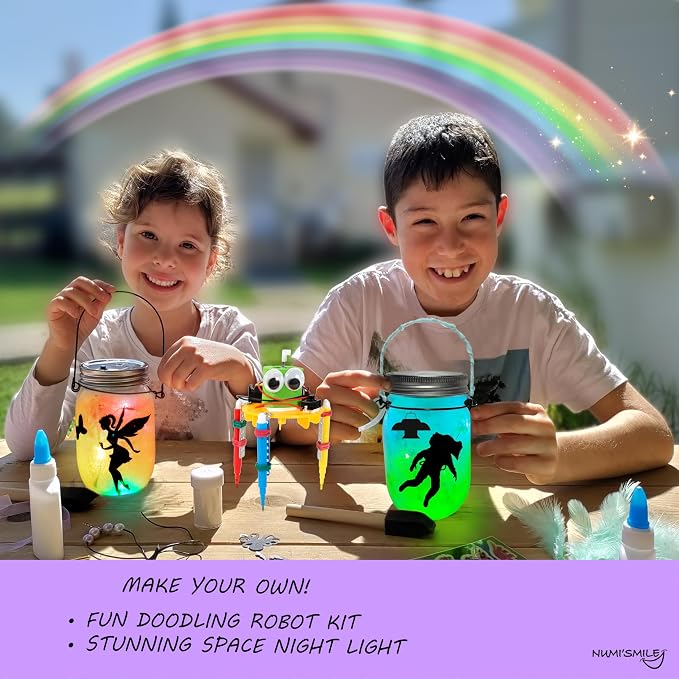 Make Your Own Girls STEM Toy - Fairy Night Light Craft Set & DIY Robotic Kit - Fun Birthday Present for Girls Ages 6 7 8 9 10 11 12 Years Old