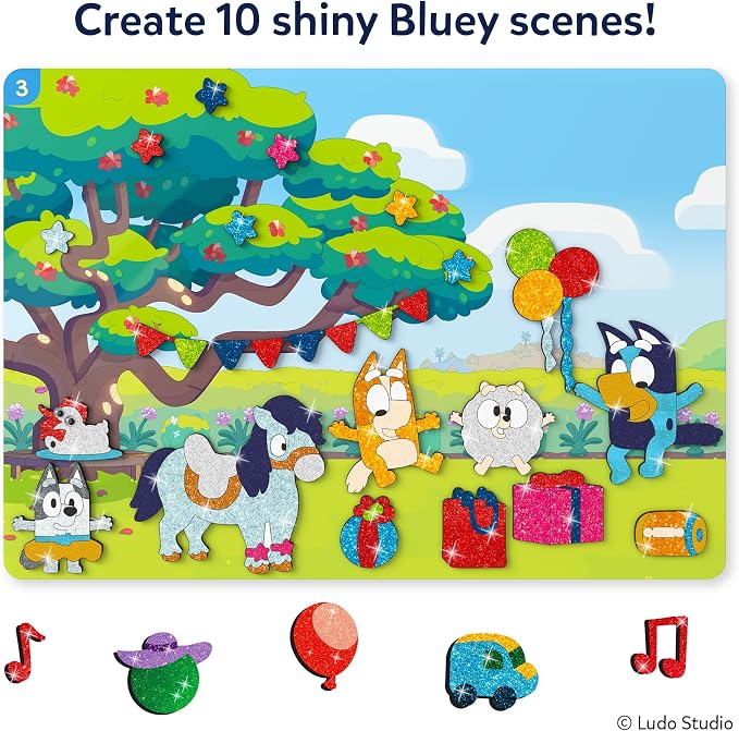 Skillmatics Bluey Foil Fun - Mess-Free Art & Craft Kits for Kids, DIY Creative Activity, Travel Toys, Gifts for Girls & Boys Ages 4, 5, 6, 7, 8 and Up