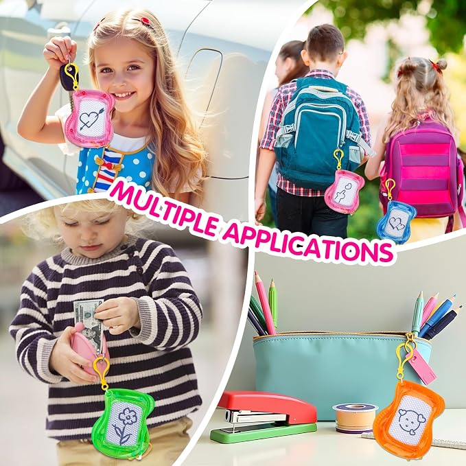16PCS Mini Magnetic Drawing Board Party Favors Bulk for Kids 4-8 8-12 Birthday Graduation Goodie Treat Bag Stuffers Classroom Treasure Chest Carnival Prizes Box Toys Pinata End of Year Student Gift