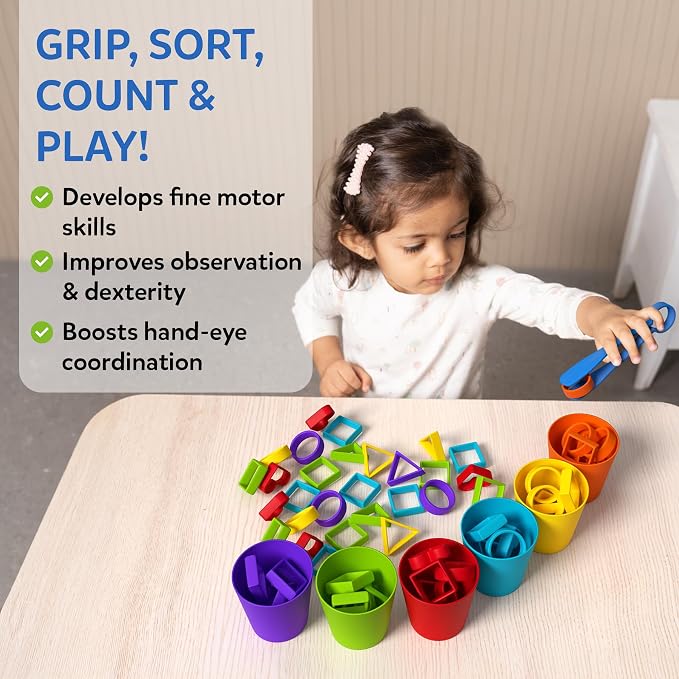 Skillmatics Silicone Rainbow Sorting Game - Learning & Educational Toy, Sorting, Counting & Sequencing Skills, Gift for Toddlers & Preschoolers Ages 3, 4, 5, 6