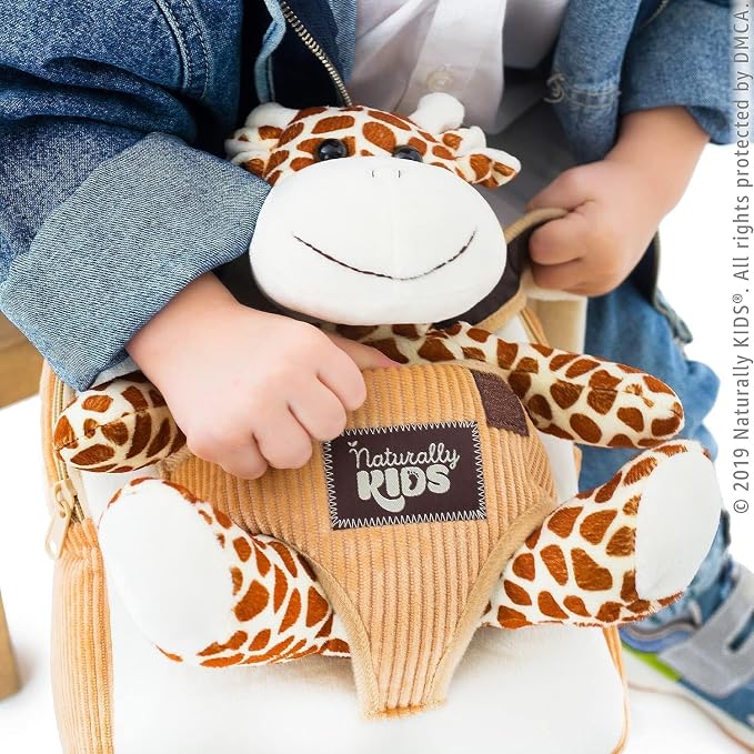 Giraffe Backpack, Giraffe Toys for Kids 3-5, Toddler Stuffed Animal Gifts for 2 3 4 5 Year Old Girl Boy