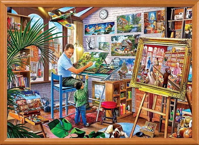 MasterPieces 1000 Piece Jigsaw Puzzle For Adults, Family, Or Youth - Gallery on The Square - 26.75"x 19.25"