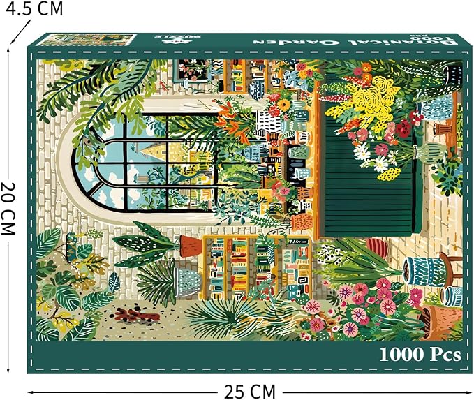 Botanical Garden Puzzles for Adults 1000 Pieces, Jigsaw Puzzles for Adults 1000 Piece, Challenging Game Toys, Impossible Puzzle, Family Decoration Puzzle