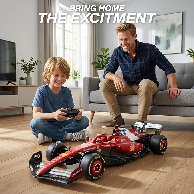 Voltz Toys Licensed 1:12 F1 Ferrari SF-25 Remote Control Vehicle - RC Series for Kids and Adults - 2.4GHz Racing Toy for Gift (1:12 Ferrari SF-25)