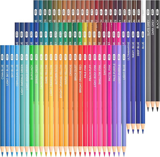 Shuttle Art 80 Colored Pencils, Colored Pencils for Adult Coloring, Soft Core Color Pencil, Drawing Supplies for Adults Kids Artists Beginners Drawing Coloring Sketching