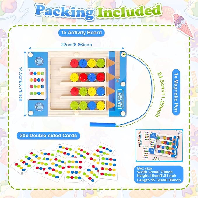 Montessori Wooden Sensory Autism Toys: 4 5 6 Year Old Girl Boy Birthday Gifts | Toys for 4-5-6-7 Year Old Boys Girls, Magnetic Puzzles for Kids Ages 4-7, Preschool Educational Learning Autistic Toy