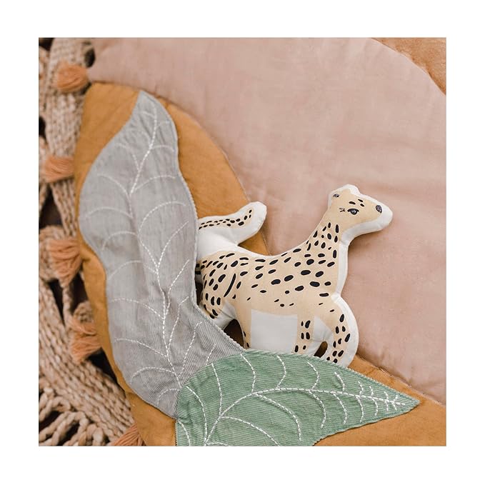 Crane Baby Play Mat, Floor Mat for Babies and Toddlers, 36" x 36", Safari Zoo