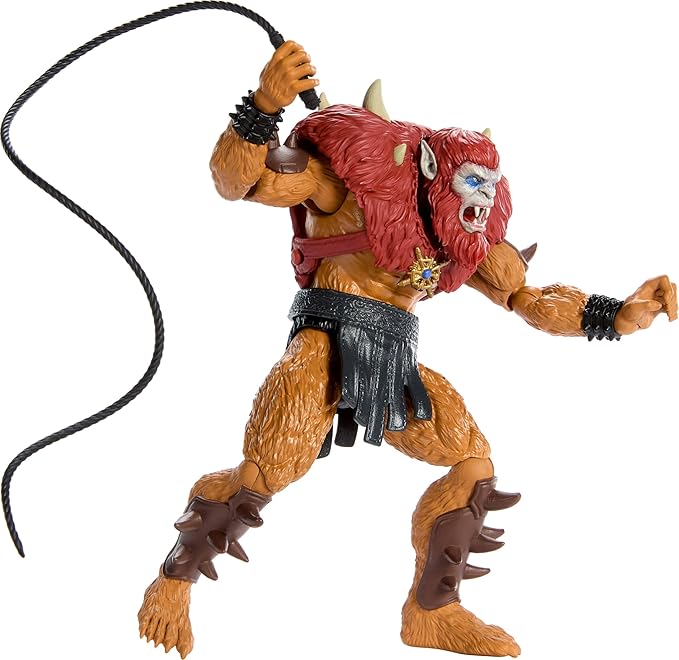 Masters of the Universe 2026 Movie Beast Man 5.5 Inch Action Figure Villain Toy, Content Inspired with 14 Movable Joints & Whip, Evil Hairy Henchman