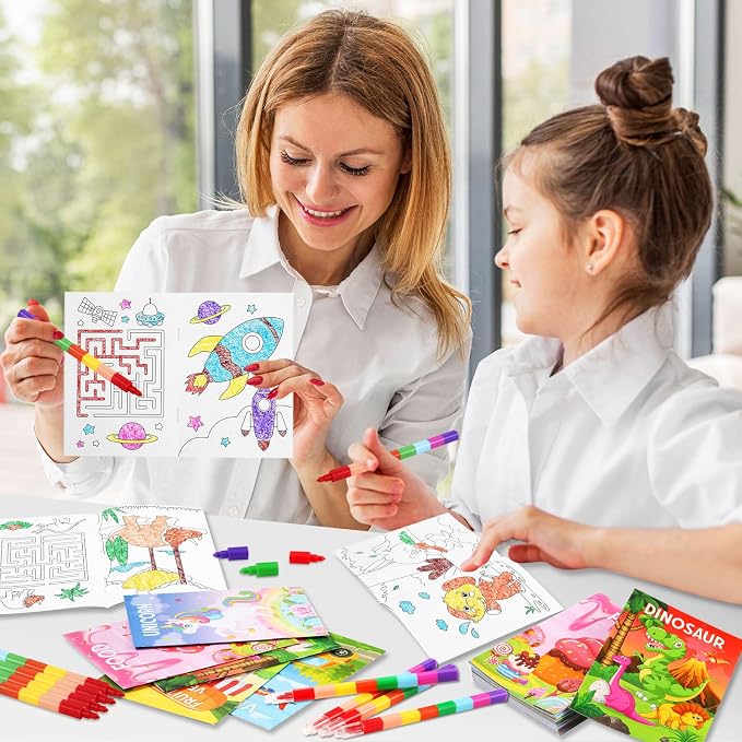 BenLouis Coloring Books Party Favors Bulk Mini Coloring Books for Kids Ages 4-8-12 Small Activity Books For Birthday Party Gifts Goodie Bags Stuffers Classroom Travel Activity（60pcs Classic）