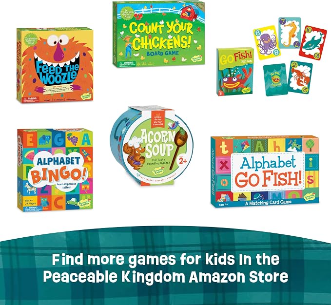 Peaceable Kingdom Snug as a Bug in a Rug Award Winning Cooperative Preschool Skills Builder Game for 2 to 4 Kids ages 3+