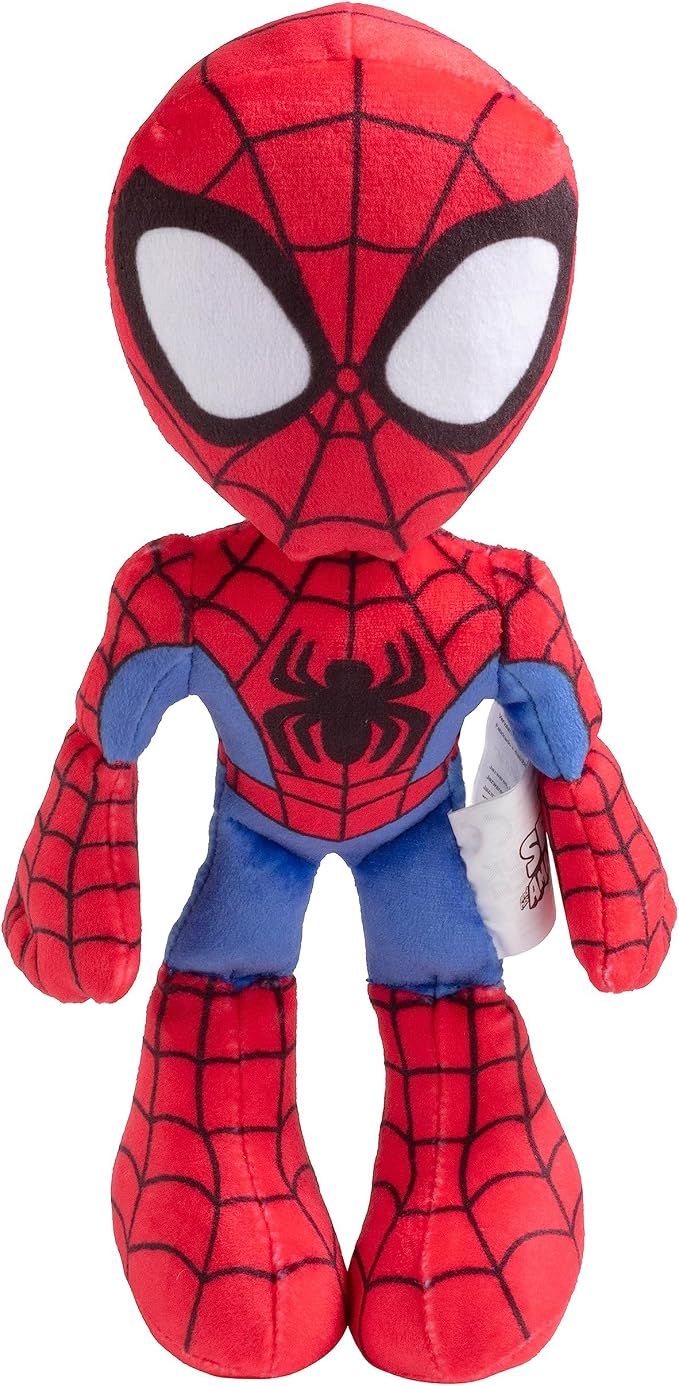 Marvel Spidey & His Amazing Friends 8" Plush 3-Pack Set - Spider-Man, Miles Morales, Gwen Stacy Ghost - Officially Licensed Stuffed Animal Toy Figures - Spider-Verse Gift for Kids, Boys, Girls