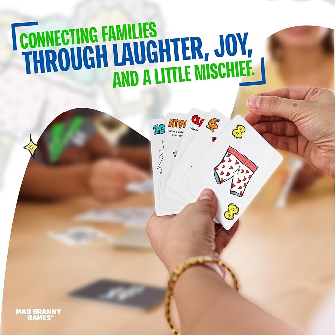 Hilarious Family Card Game for Kids, Teens & Adults | Fast-Paced Party Game for 2–5 Players, Ages 8+ | Quick 10–15 Minute Game Night by Mad Granny Games