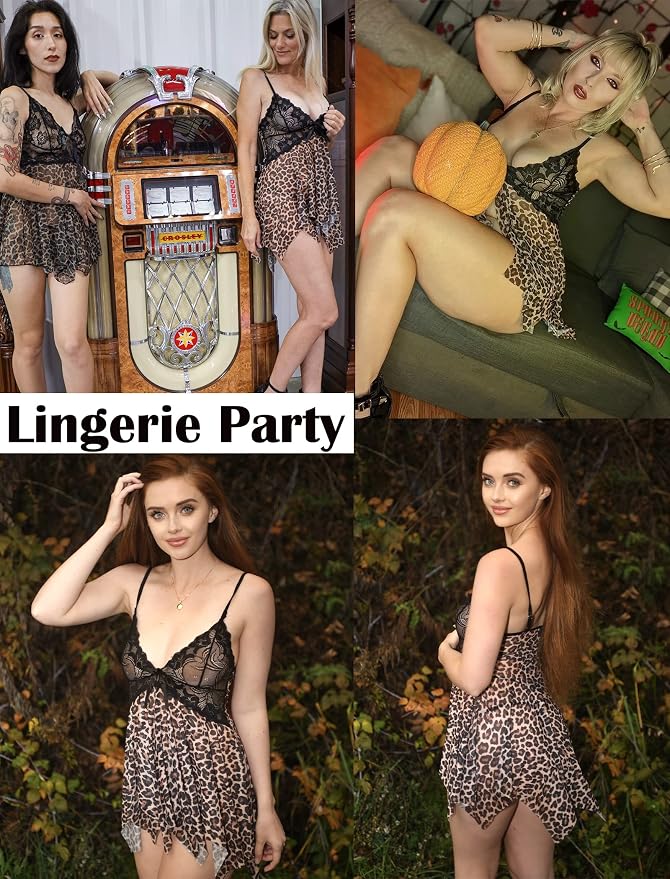 Avidlove Lingerie for Women Lace Babydoll Sleepwear Boudoir Outfits Plus Size Langeray XS-5XL