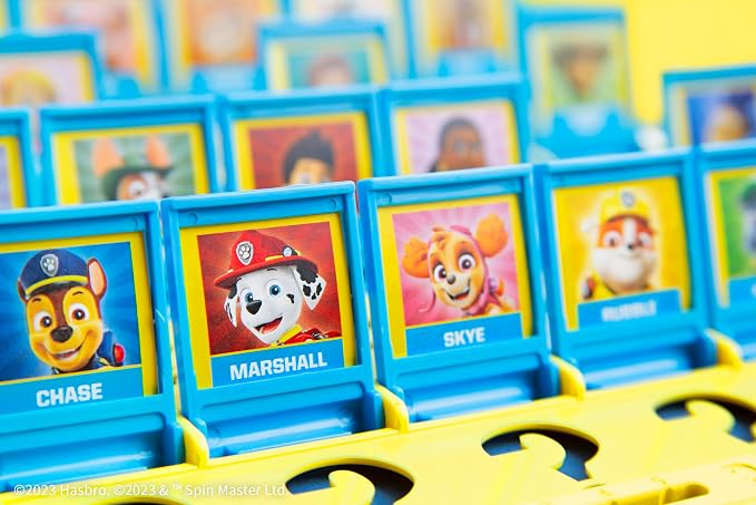 Guess Who? PAW Patrol Board Game, Featuring Chase, Rocky, Skye, and More, Officially Licensed Nickelodeon PAW Patrol Game, Family-Friendly Children's Mystery Game of Deduction, Ages 6 & Up