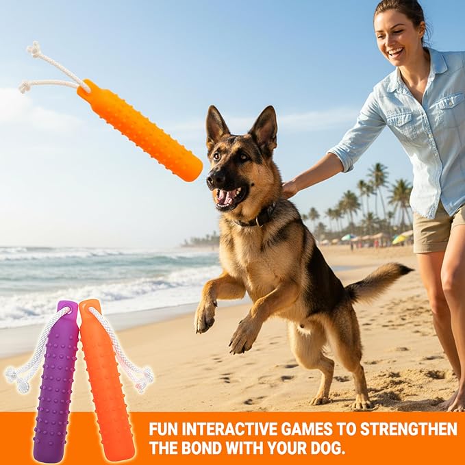 Dog Float Toy - Interactive Training Bumper & Fetching Retrieving Dog Water Toys Dummy Outdoor - Lightweight for Float on the Water Pool Fetch Pet Toys for Small, Medium, Large Dogs