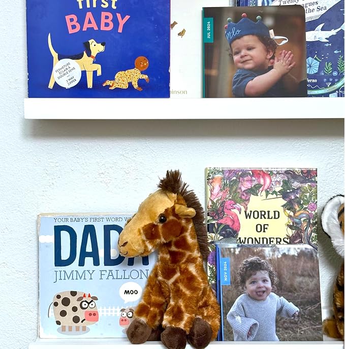 The Petting Zoo Giraffe Stuffed Animal Plushie, Gifts for Kids, Wild Onez Babiez Zoo Animals, Giraffe Plush Toy 6 inches