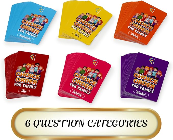 Choice Order, Family Games for Kids and Adults, Family Game Night Companion, Icebreaker Game