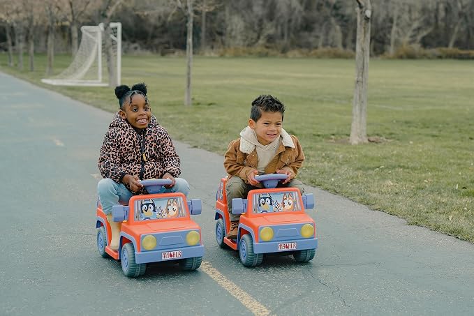 Bluey - Ride On Toy for Kids, LED Headlights, Music and Horn