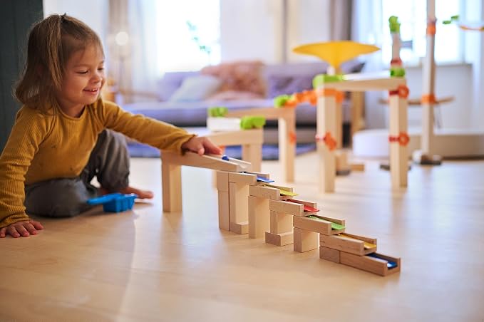 HABA Melodious Building Bricks - Wooden Marble Run Accessory
