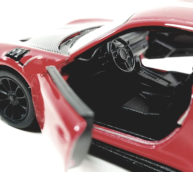 KiNSMART - 2010 Porsche 911 GT2 RS 1:36 Scale 5" Die Cast Metal Model Toy Sports Car Toy (Red)