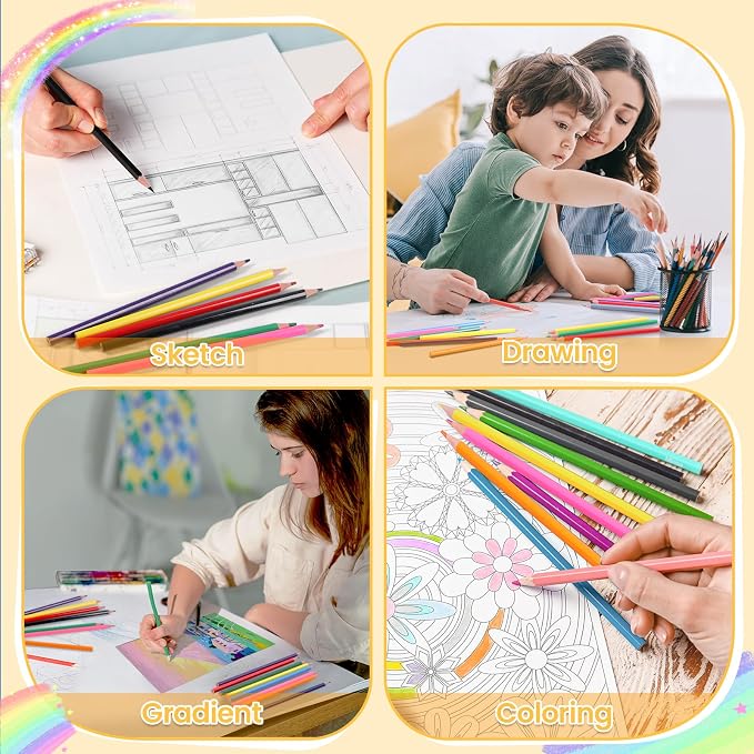 240 Packs Colored Pencils Bulk Classroom, Colored Pencils for Kids 12 Assorted Colors, Coloring Pencil Set Plus 24 Sharpeners, Pre-sharpened Color Pencils, Back to School Supplies Bulk for Teachers