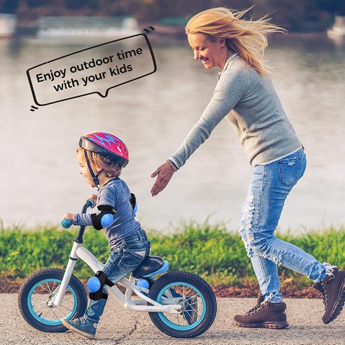 BOSONER Kids/Youth Knee Pad Elbow Pads for Roller Skates Cycling BMX Bike Skateboard Inline Rollerblading, Skating Skatings Scooter Riding Sports