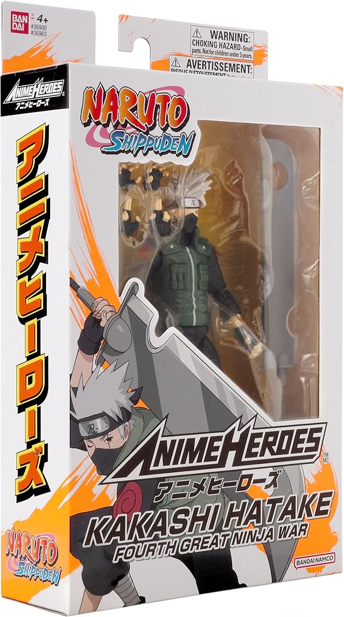 ANIME HEROES - Naruto Shippuden - Hatake Kakashi Fourth Great Ninja War Action Figure