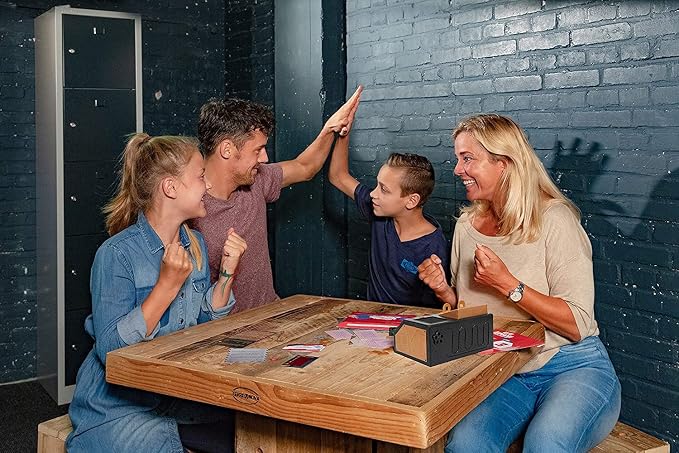 Escape Room The Game, Family Edition - with 3 Exciting Time Travel Games | Solve The Mystery Board Game for Family, Kids & Teens (English Version)
