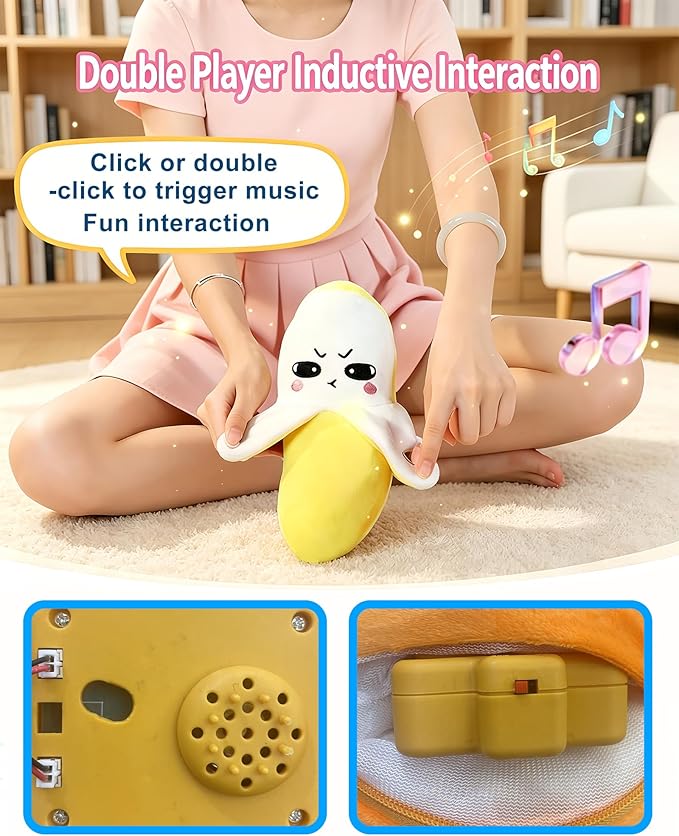 Interactive Musical Sensory Toy, Soft Parent Child Musical Plush Toy with Sounds, Baby Sensory Activity Learning Educational Kid Toy for Multiplayer Interaction, Boy Girl Gift for 6 7 8 9 10 14
