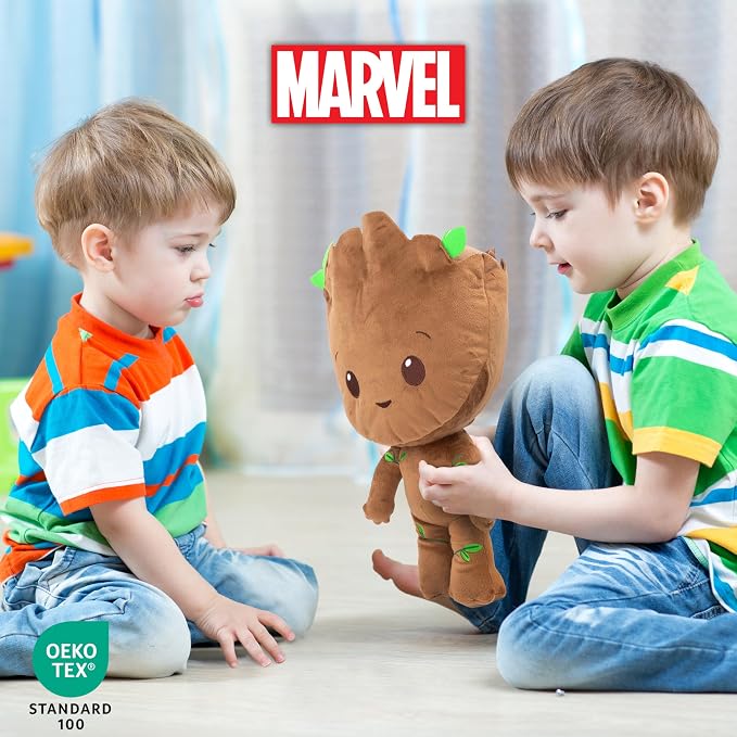 Jay Franco Guardians of the Galaxy Groot Stuffed Pillow Buddy - Super Soft Polyester Microfiber, 14 inch (Official Marvel Product)
