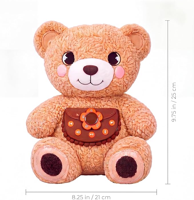 Lovabies Guffy by PlayShifu | Interactive Plush Toy for Kids Aged 3–5 | Built-In Calming Breathing Activities, Stories & Lullabies | Screen-Free Emotional Companion | The Smart Bear That Hugs You Back