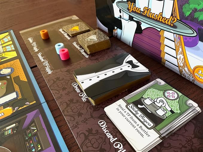 The Butler - You Flushed - Funny Family Board Game for 3-5 Players by The Dusty Top Hat