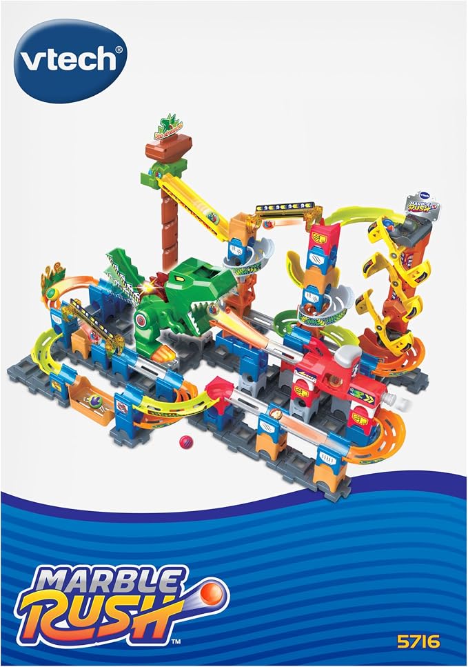 VTech Marble Rush T-Rex Dino Thrill Track Set