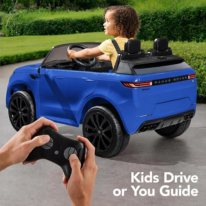 Best Choice Products 24V 2-Seater Licensed Range Rover Sport Electric Ride On Car for Kids with Parental Remote Control, 132 lb Weight Capacity - Blue
