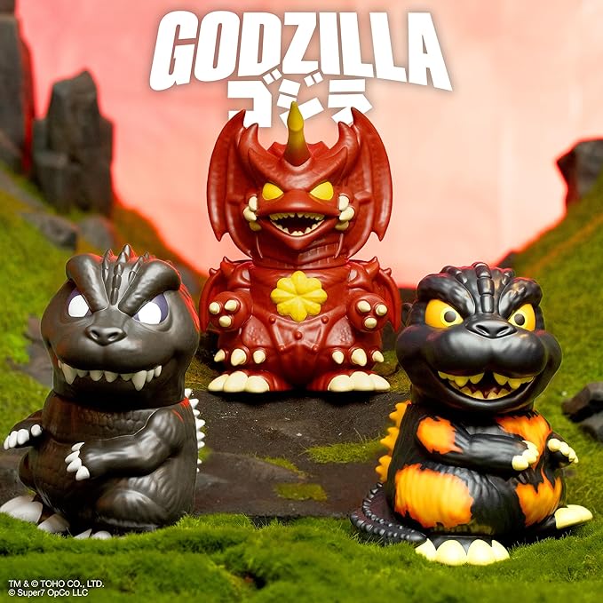 Super7 Fun! Fun! Toho Burning Godzilla '95 Vinyl Figure - 5" Toho Godzilla Action Figure - Classic Movie Collectibles and Retro Toys