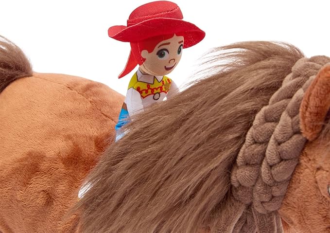 Disney Store Official Toy Story Plush Jessie & Daffodil, Iconic Cuddly Toy Character with Embroidered Details, Intricate Sculpting and Soft Plush Features, Suitable for All Ages