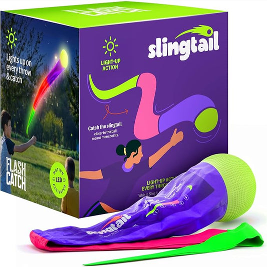 Light-up Slingtail Ball Toy - Baseball Tail Toys for Boys Ages 8 9 10 11 12 13 - Birthday Gifts for Teens - Teen Boys Gift Ideas - 12 Year Old Boy Gifts - Summer Beach Outdoor Games for Kids, Teenage