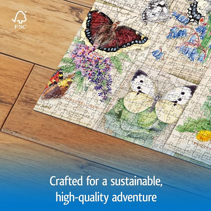 Wonder Forge Butterfly Splendor 1000 Piece Jigsaw Puzzle for Adults | Unique, Perfectly-Fitting Pieces | Fun, Vibrant Imagery | Amazon Exclusive