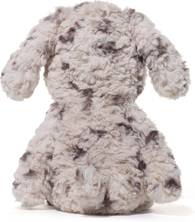 Cartoon Dog Stuffed Animals Dalmatian Plush Toys Dog 11.8 inches Soft and Premium Puppy Plush Toy Gift for for Babies Children Adults, Gray Spots with Big Nose Long Ears