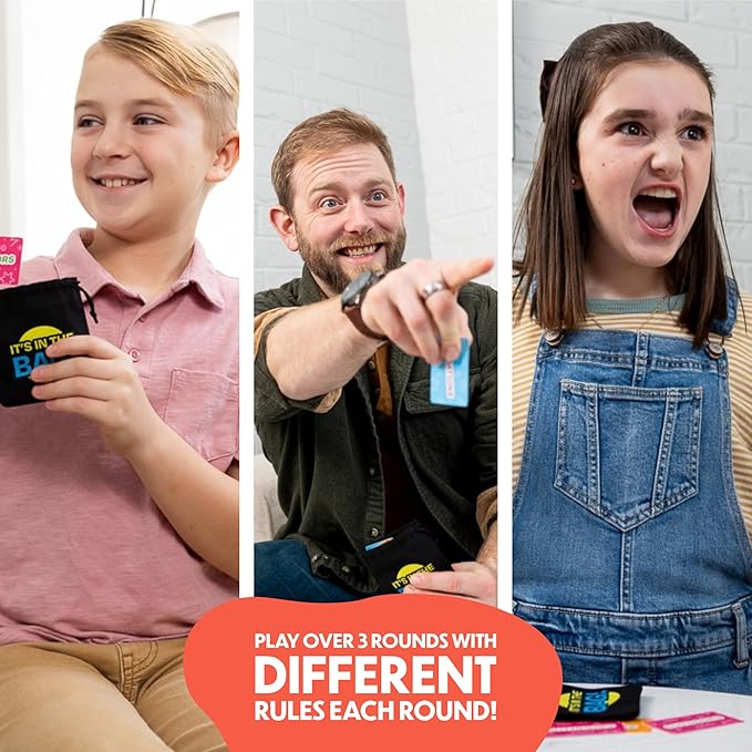 It’s in The Bag - Ultimate Family Game for Game Night, 3 Rounds of Wild Easy Fun! New Redesign of the Viral Party Game for Adults, Groups, and Kids - 25-30 Minutes, 4+ Players
