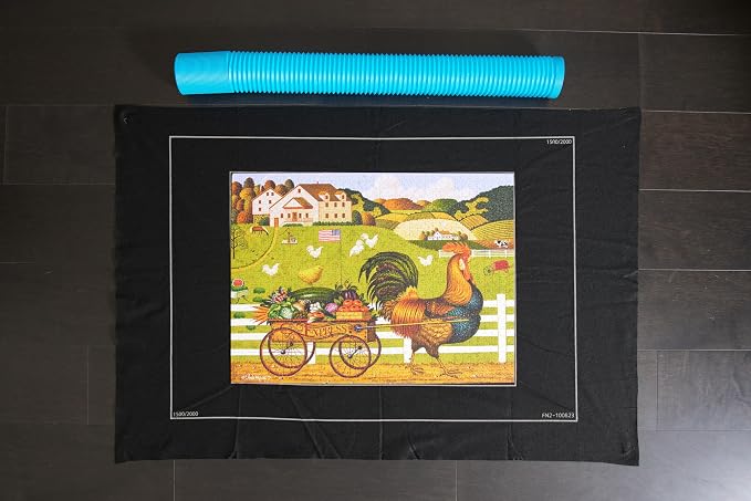 Buffalo Games Roll-Up Puzzle Mat - 2000 Piece, Jumbo - Durable Felt Board for Secure Piece Grip - Storage Tube & Folding Mat for Compact Organization - Portable Puzzle Board for On-the-Go Setup