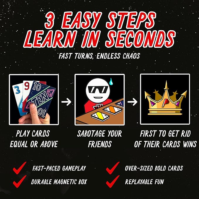 PAYBACK Original Edition – Fun Family Card Games with Betrayal, Strategy & Chaos for Teens & Adults, Fast-paced Party & Travel Game Night Favorite, Ideal for Teens, Friends & Families